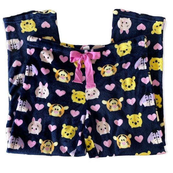 disney Tsum Tsum Fleece Pajama Pants Size XL (16-18) - Picture 1 of 3